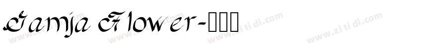 Gamja Flower字体转换
